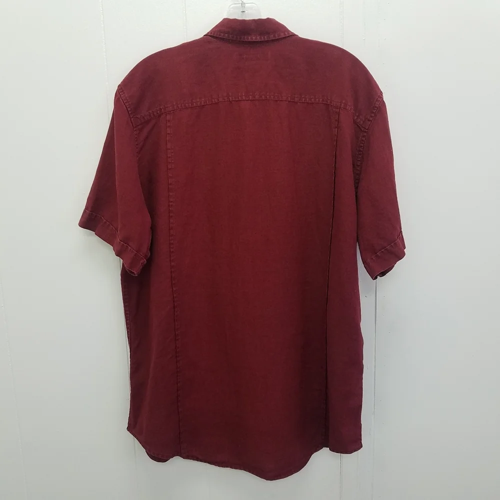Banana Republic Short Sleeve Button Up Linen Shirt